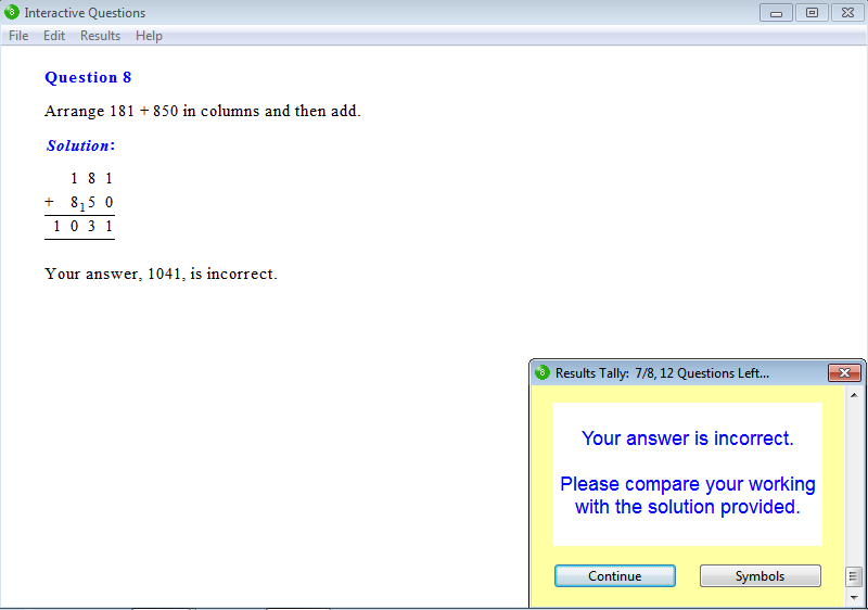 Solution for a question from Year 8 Interactive Maths, Chapter 1: Arithmetic Revision, Exercise 1: Addition of Large Numbers.